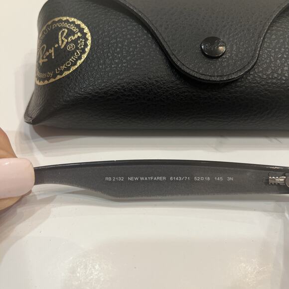 ray ban rb 2132 new wayfarer Gray Black - Picture 5 of 8